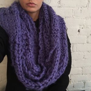 Chunky H&M circle scarf, infinity scarf, snood